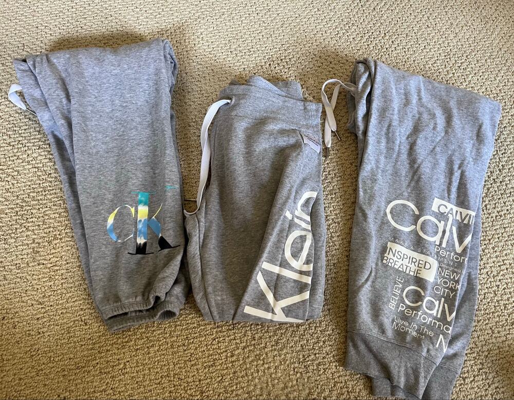 LOT of Calvin Klein Gray Sweatpants Large